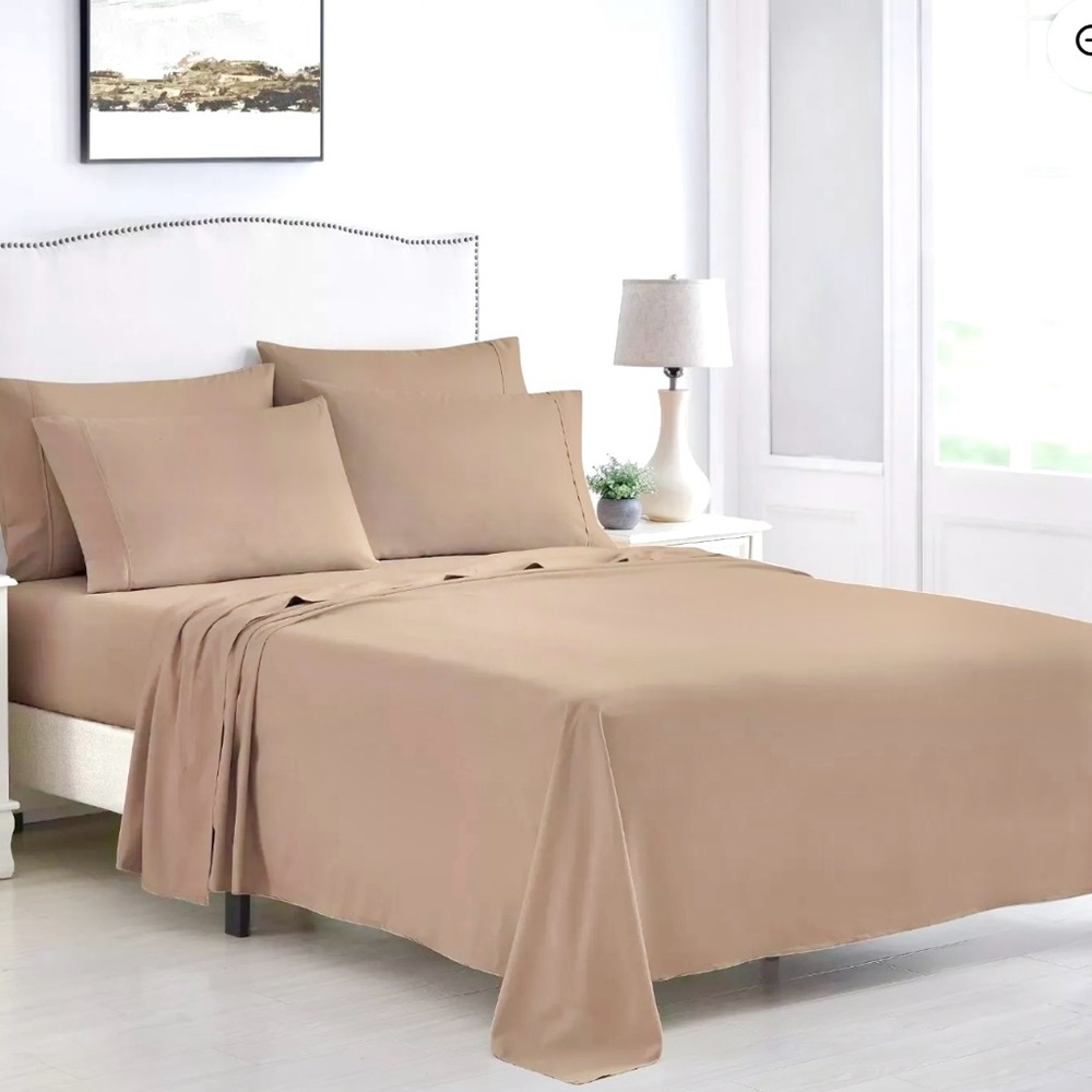 Mocha Color King Sheet Set